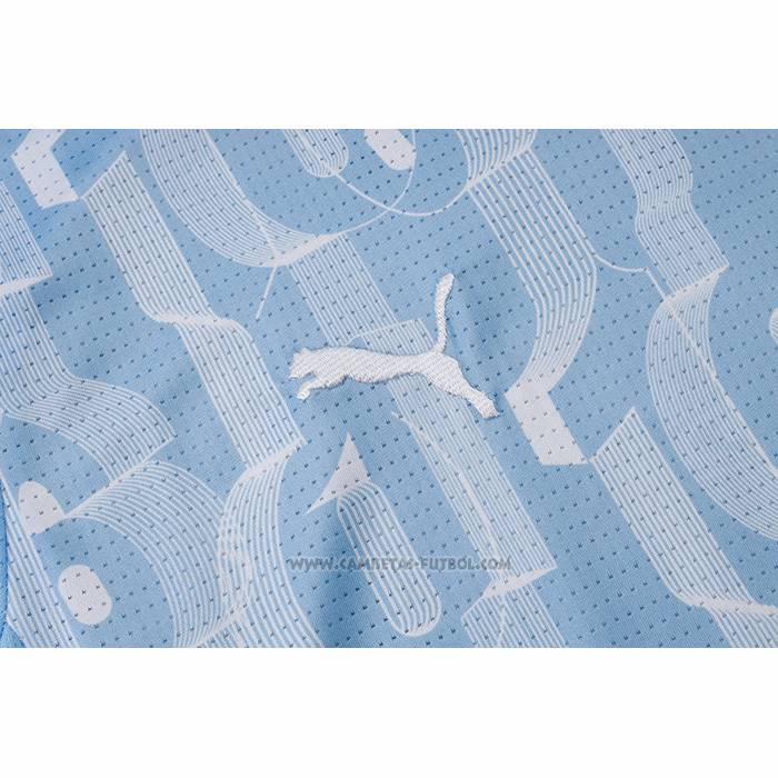 Chandal del Manchester City Manga Corta 2024-2025 Azul - Pantalon Corto